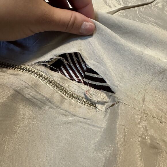 ANTHROPOLOGIE NOMAD‎ Morgan Carper Mini Skirt Sz 10 Metallic Cotton Blend Geo - Picture 7 of 7